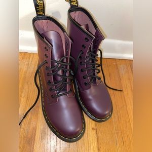 Brand new - Size 8 Doc Marten’s - Purple Smooth Leather